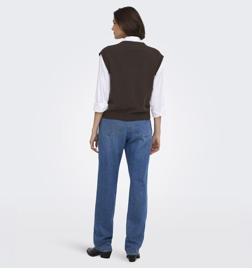 JDY Super Life Gilet en Brun fonc&eacute; pour femmes (378338)