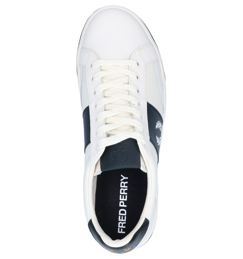 Fred Perry Chaussures basses en Bleu foncé en cuir (264236)