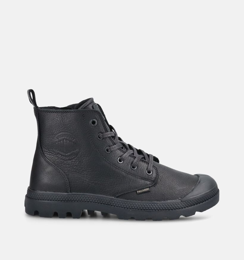 Palladium Pampa Zwarte Boots met Veter en Rits voor heren (378425)