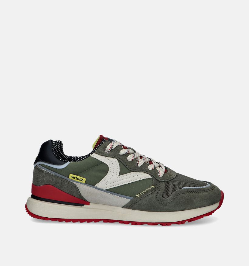 Victoria Kaki Veterschoenen voor heren (346507) - geschikt voor steunzolen