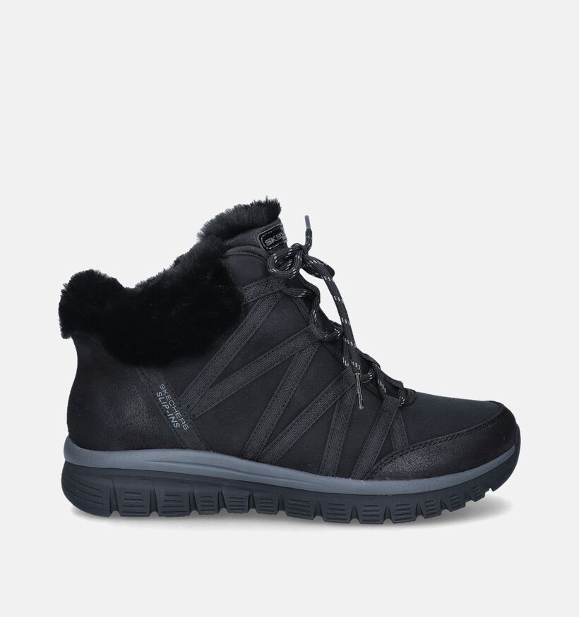 Skechers Slip-ins On-The-Go Joy Cozy Zwarte Boots voor dames (346351)