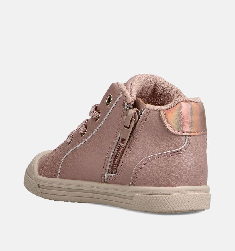 Milo & Mila Roze Veterboots voor meisjes (362937) - geschikt voor steunzolen