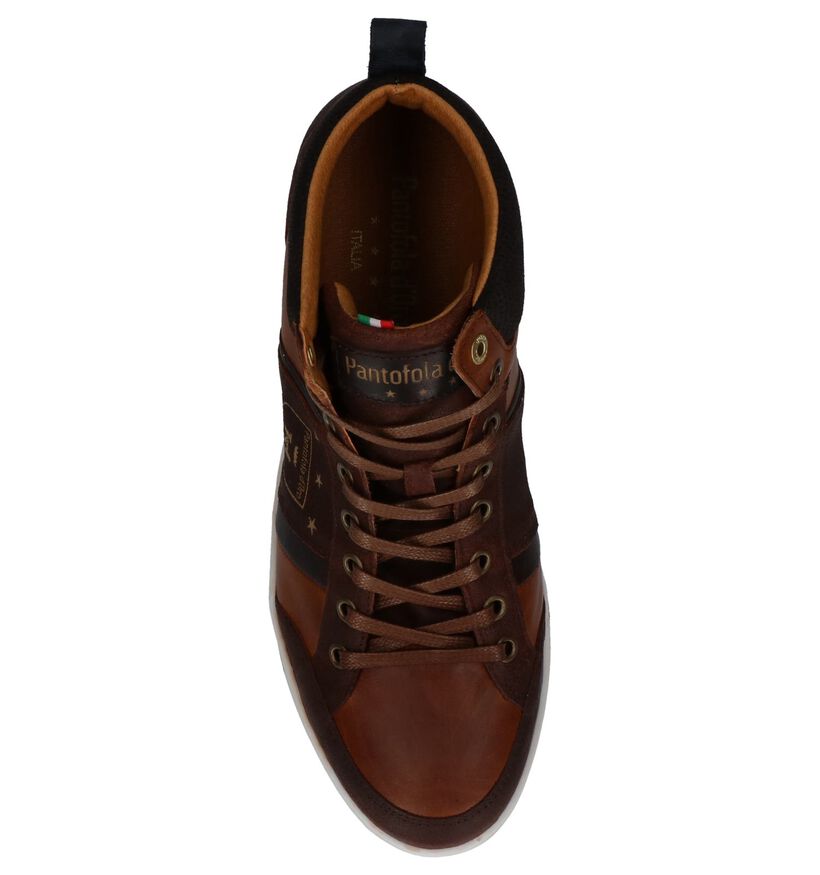 Hoge Geklede Sneakers Cognac Pantofola d'oro Mondovi Mid, , pdp
