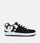 DC Shoes Court Graffik Zwarte Sneakers voor jongens (360788) - geschikt voor steunzolen