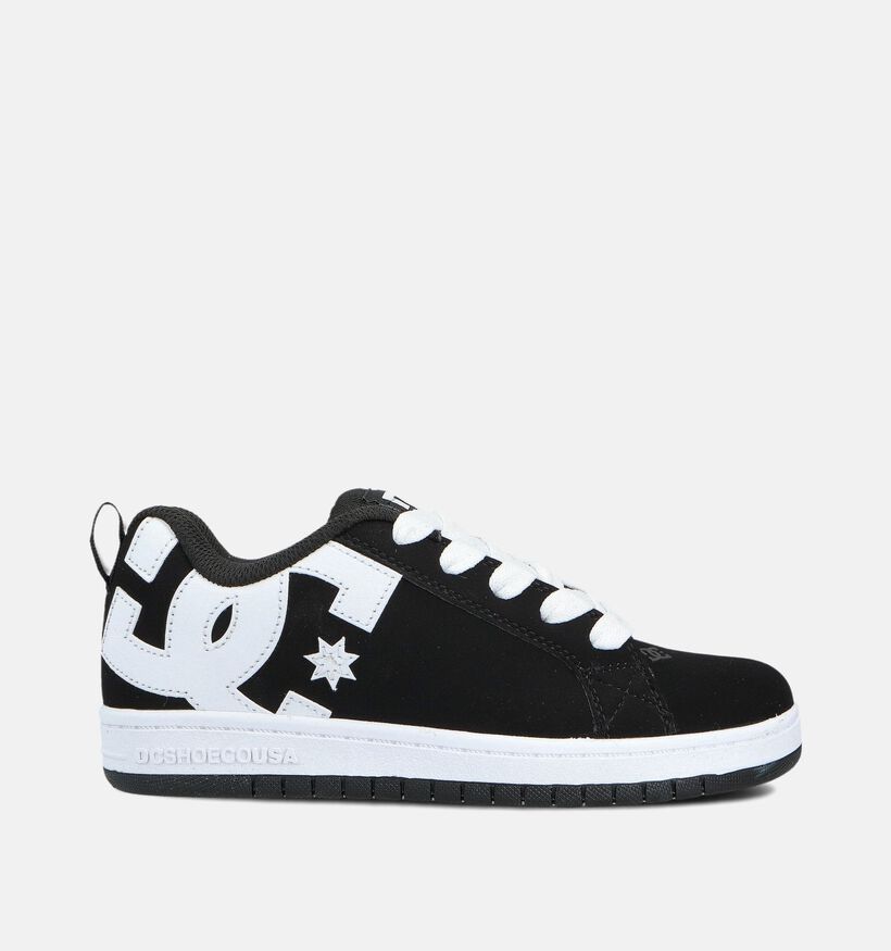 DC Shoes Court Graffik Baskets basses en Noir pour garçons (360788) - pour semelles orthopédiques