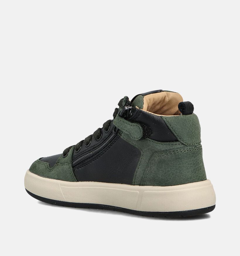 STONES and BONES Panky Groene Hoge Schoenen voor jongens (362041) - geschikt voor steunzolen