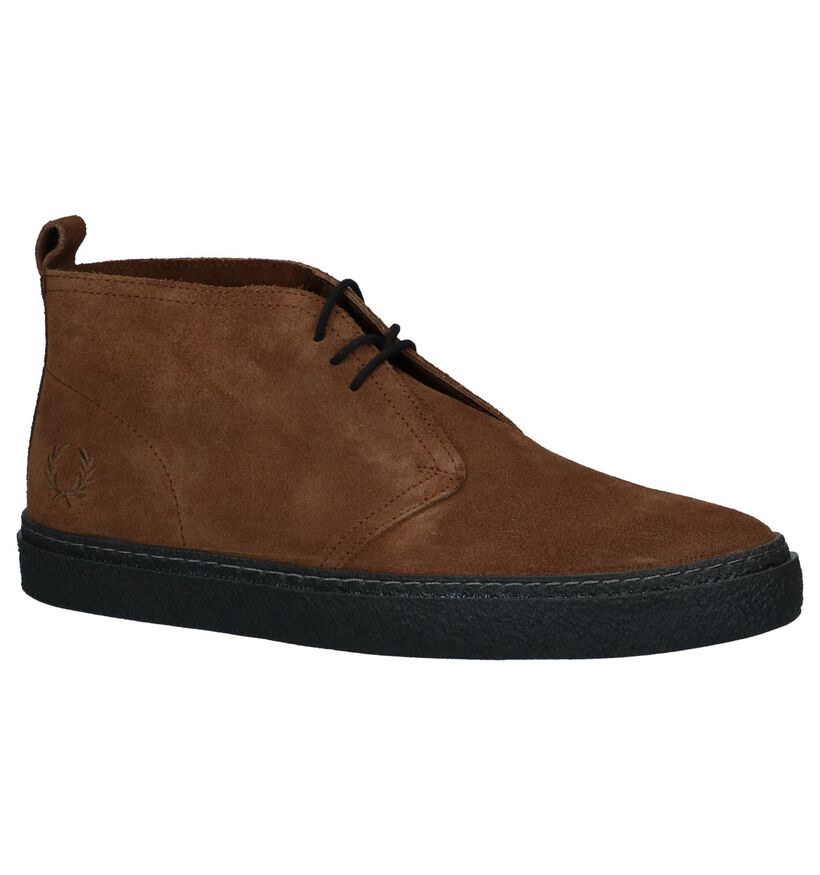 Fred Perry Chaussures hautes en Marron en daim (224343)