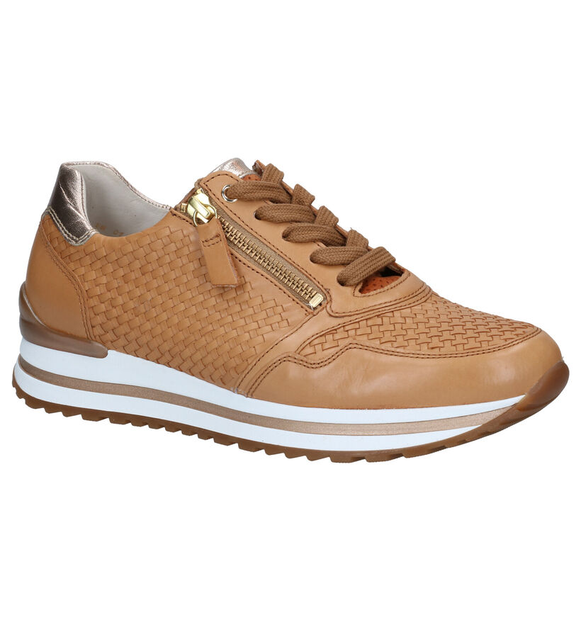 Gabor OptiFit Cognac Veterschoenen in leer (287771)