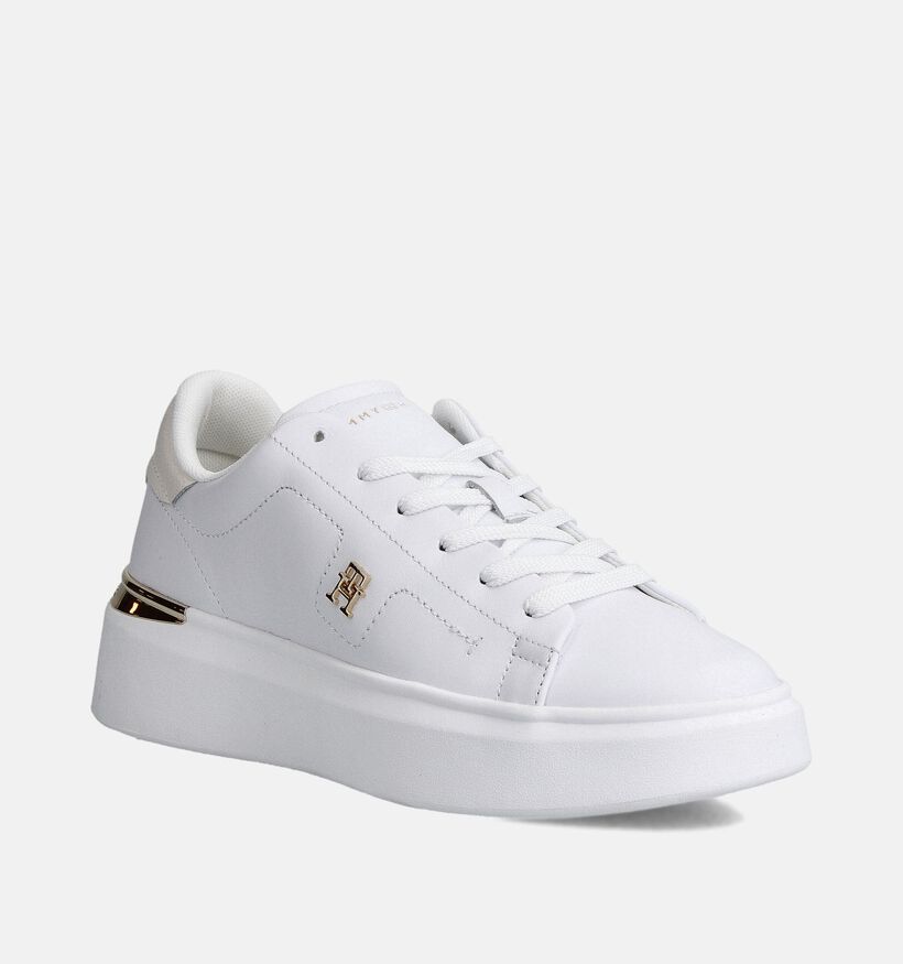 Tommy Hilfiger Fashion Court Baskets en Blanc pour femmes (358652) - pour semelles orthopédiques