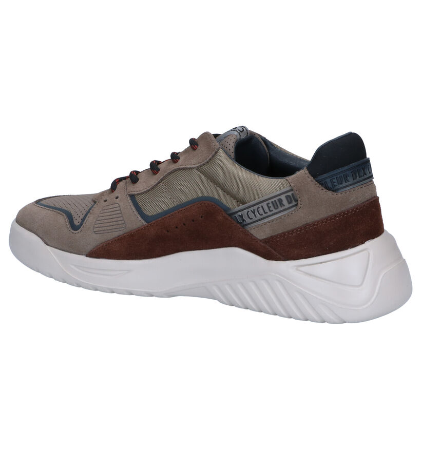 Cycleur de Luxe Oregon Chaussures à lacets en Taupe en cuir (298980)