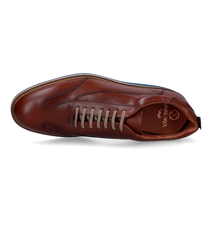 Ambiorix Aston Cognac Veterschoenen voor heren (324847) - geschikt voor steunzolen