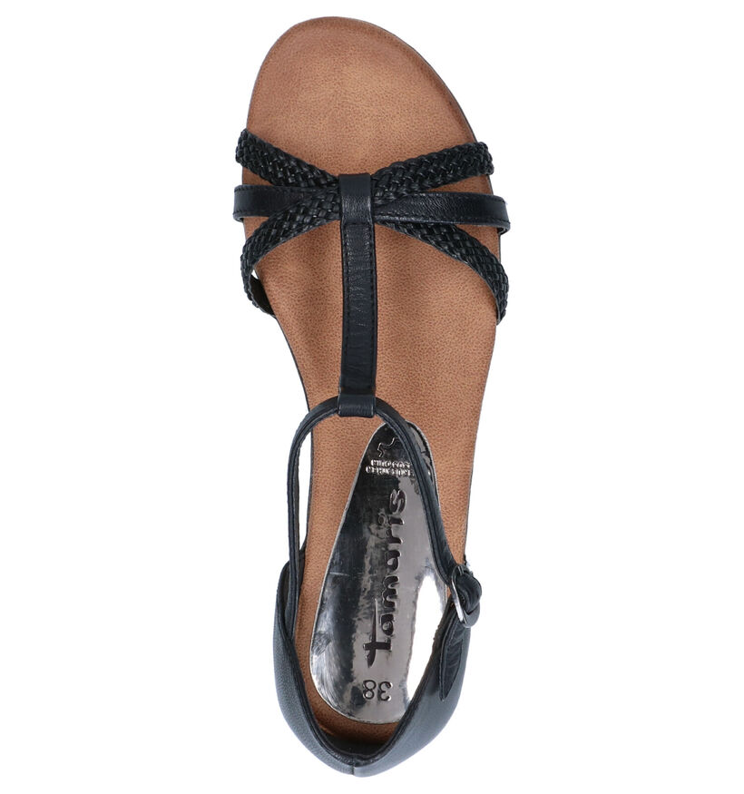 Tamaris Cognac Sandalen in leer (269815)