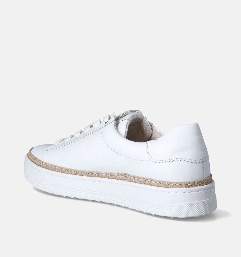 Gabor Witte Veterschoenen voor dames (355009) - geschikt voor steunzolen