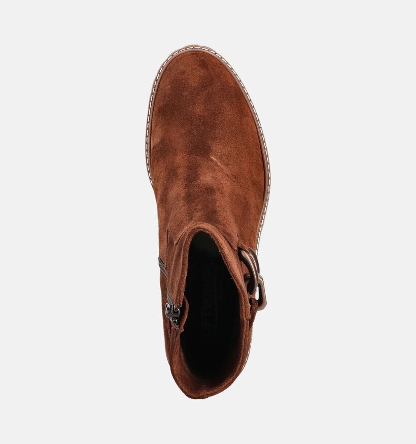 Softwaves Bottines à talons en Camel pour femmes (364912) - pour semelles orthopédiques