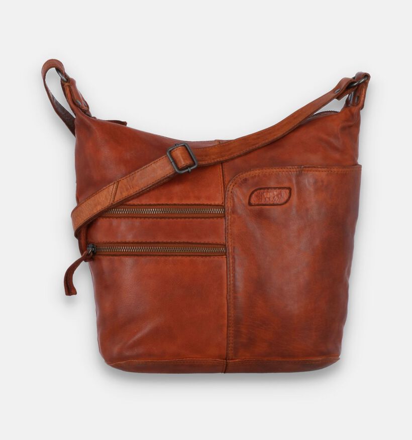 Bear Design Sac porté croisé en Cognac pour femmes (342780)