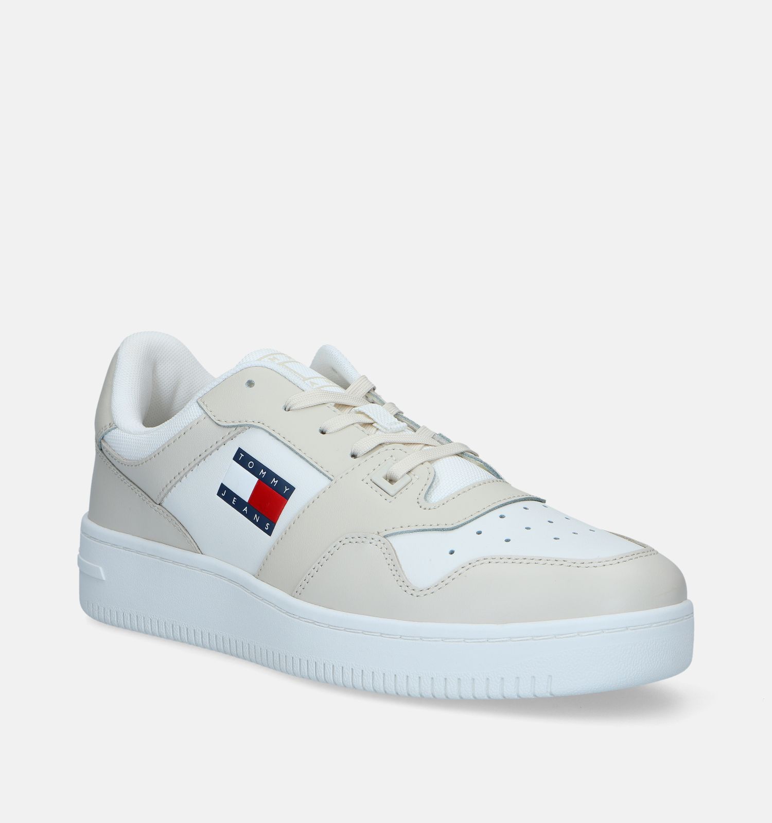 Tommy Hilfiger TJM Retro Beige Sneakers Heren Lage schoenen Online op TORFS.BE