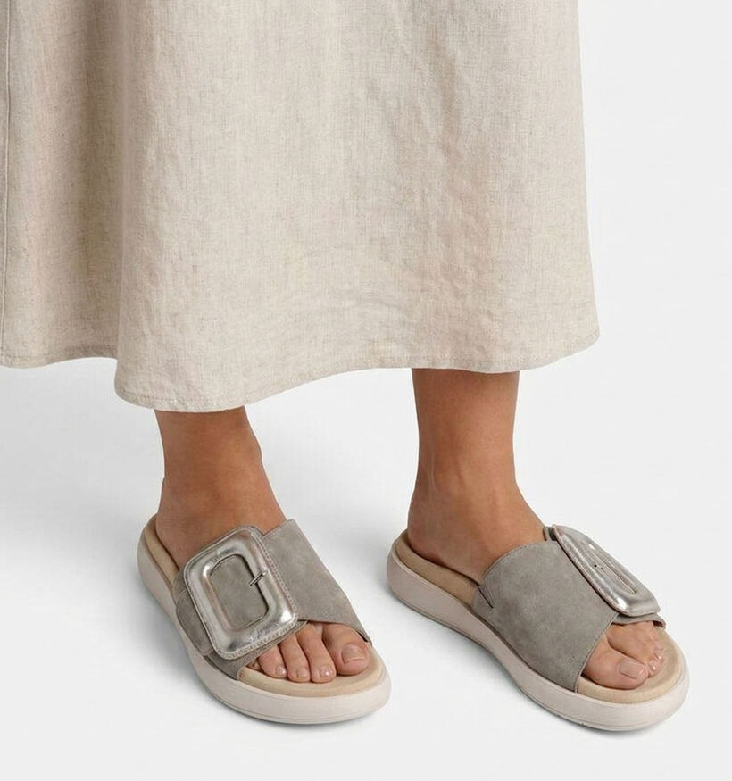 Gabor Lichtgroene Slippers voor dames (371210)