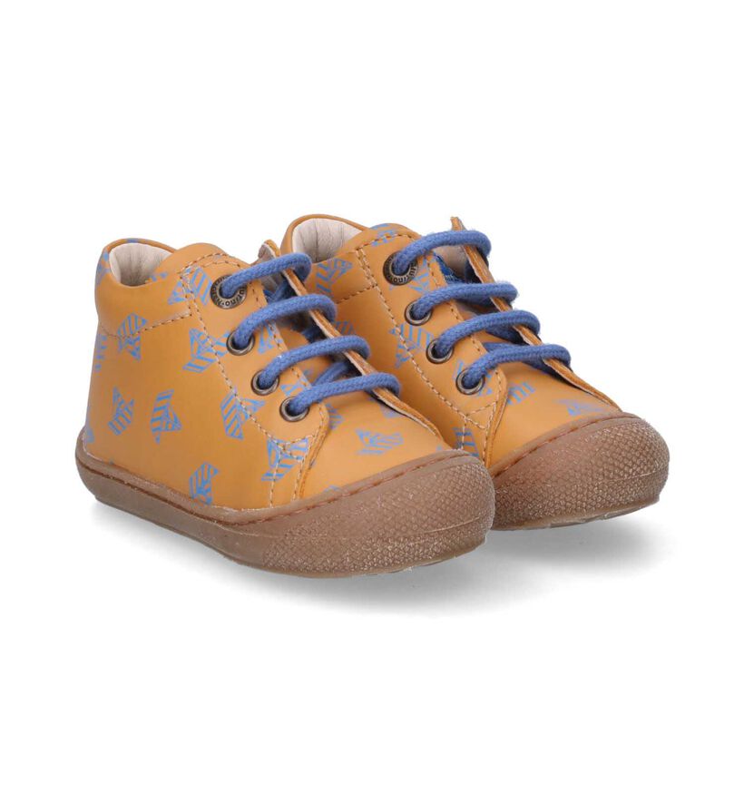 Naturino Cocoon Cognac Babyschoenen voor jongens (355560) - geschikt voor steunzolen