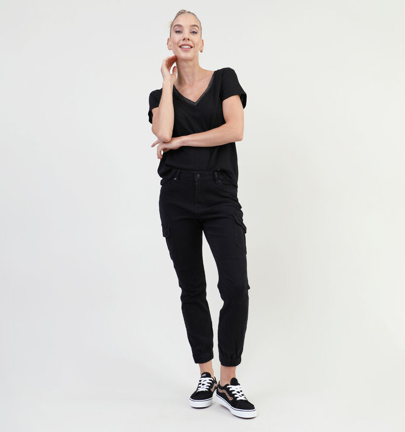 Vero Moda Ivy Pantalon cargo en Noir L30 pour femmes (338147)