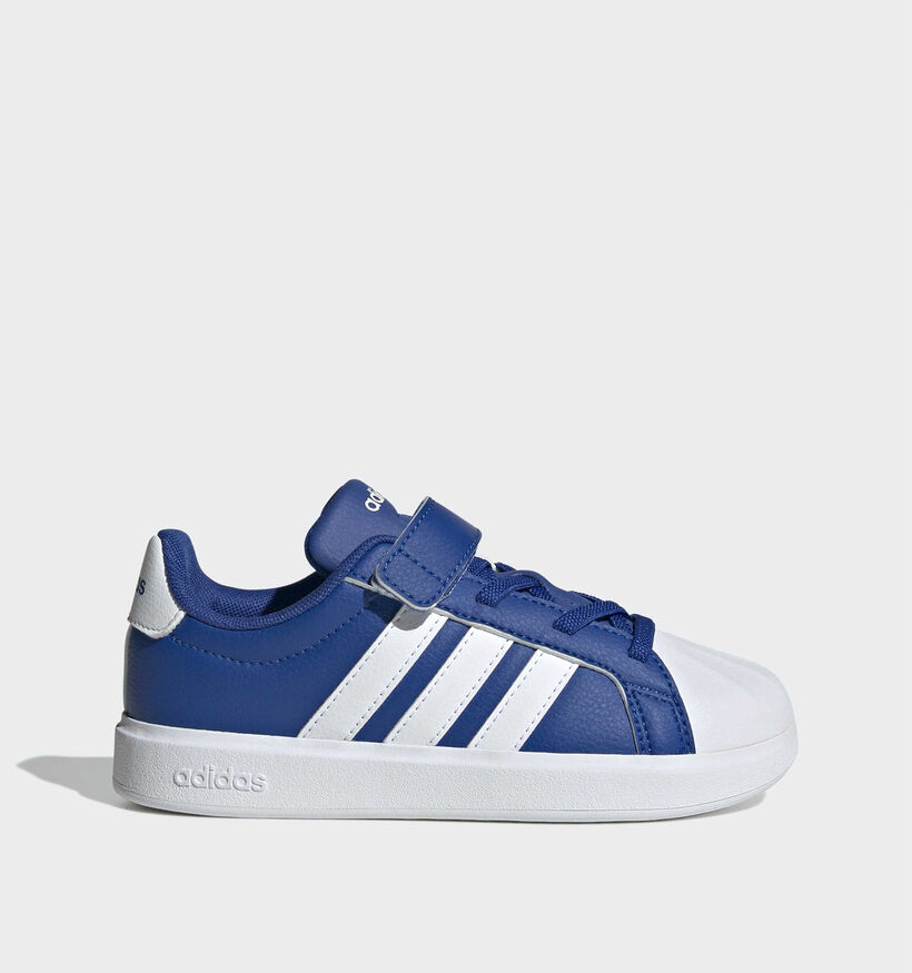 adidas Streettalk Baskets en Bleu pour gar&ccedil;ons (372790) - pour semelles orthop&eacute;diques
