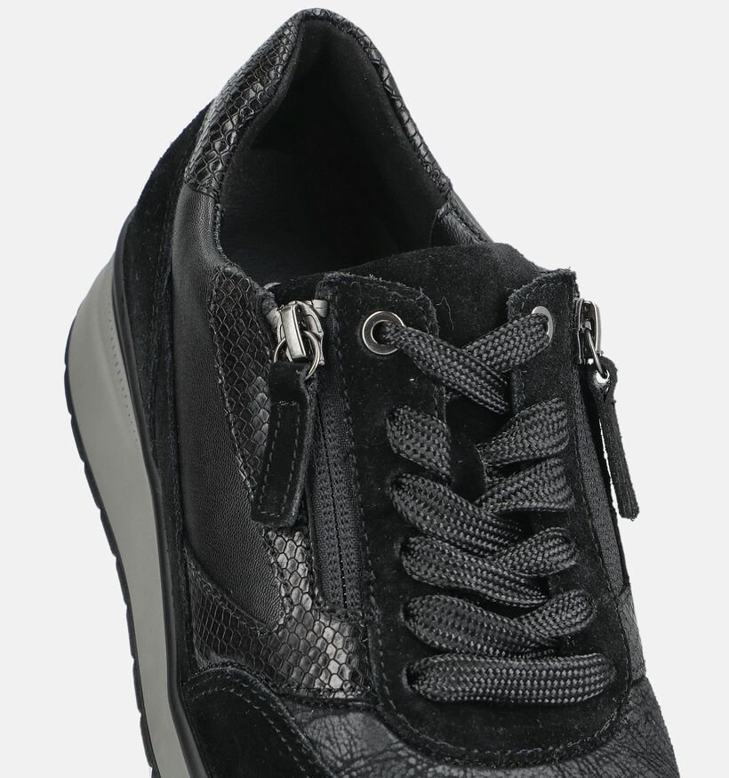 Gabor Zwarte Sneakers voor dames (376986) - geschikt voor steunzolen