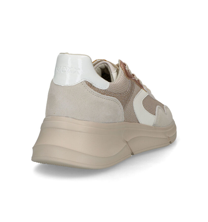 Mexx Jilou Beige Sneakers voor dames (319598) - geschikt voor steunzolen