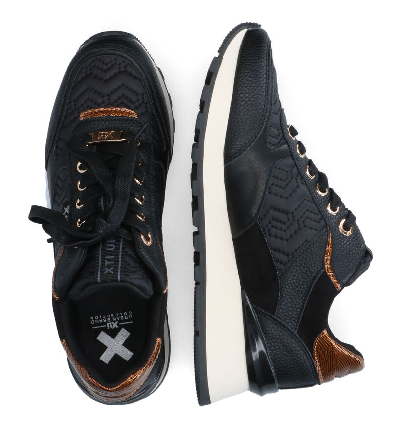 Xti Zwarte Sneakers in kunstleer (317544)