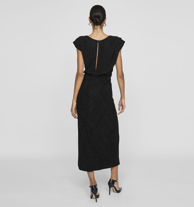 Vila Zoe O-neck Ankle Robe en Noir pour femmes (359240)
