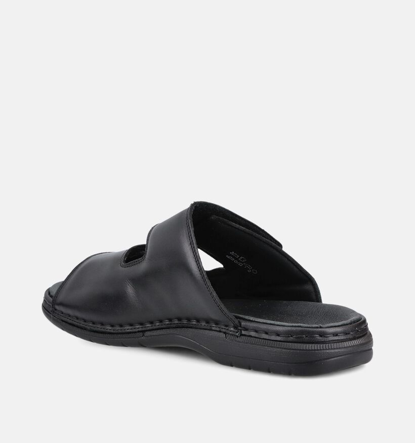 Rieker Nu-pieds en Noir pour hommes (370513)