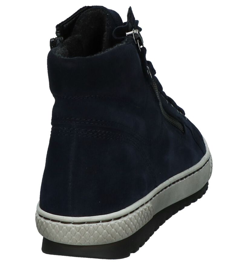 Gabor Baskets hautes en Bleu foncé en daim (222768)