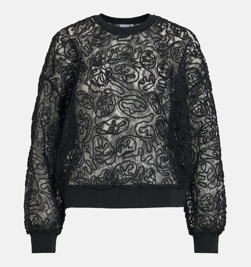 Vila Trofa O-Neck Zwarte Sweater voor dames (382044)