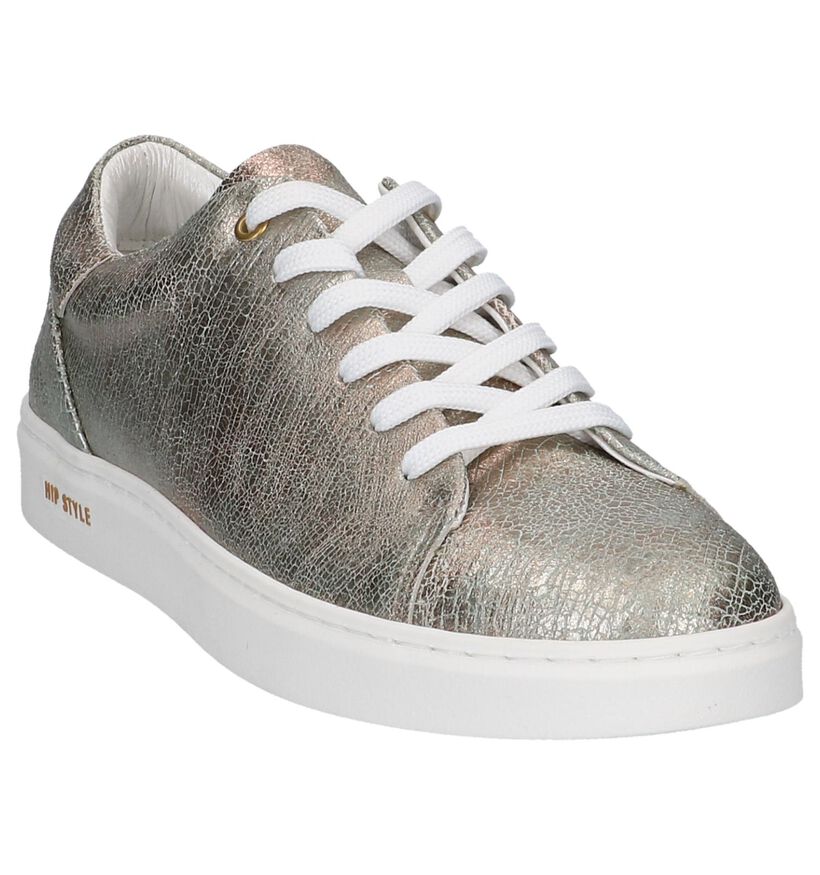 Bronzen Sneakers Hip in leer (220746)