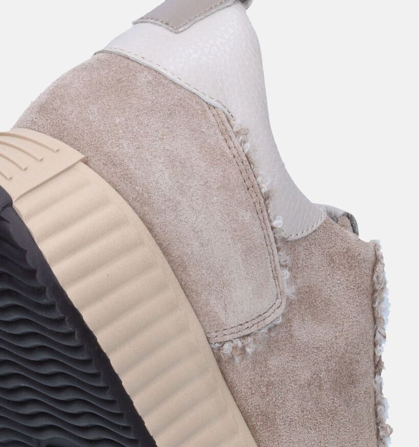 Softwaves Taupe Sneakers voor dames (347387) - geschikt voor steunzolen