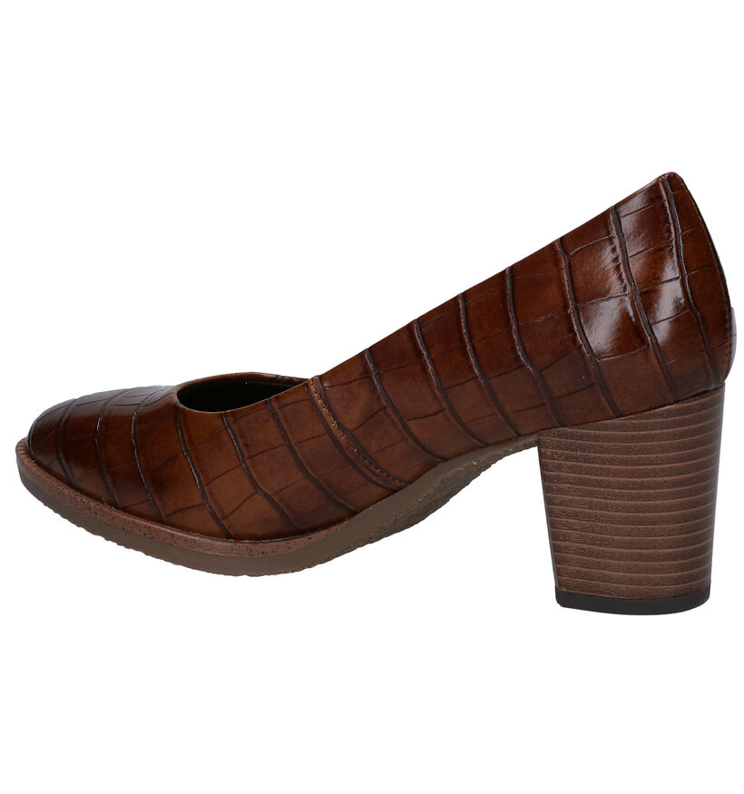 Marco Tozzi Escarpins classiques en Cognac en simili cuir (277607)