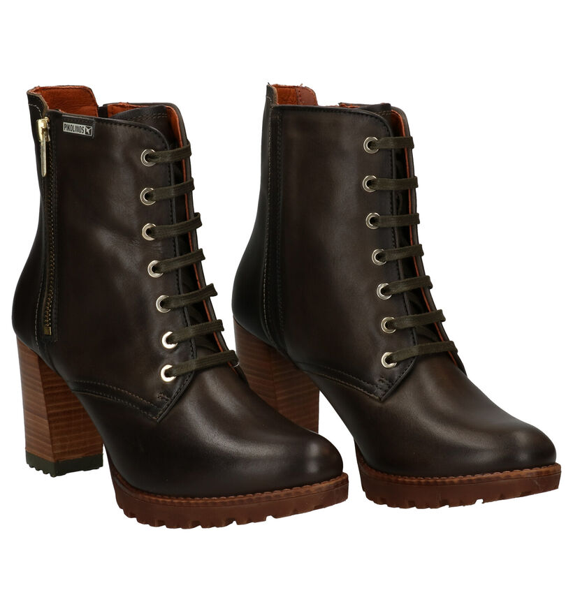 Pikolinos Connely Bottillons en Vert en cuir (283617)