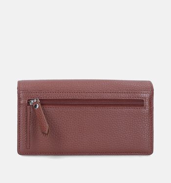 Euro-Leather Portemonnees Zwart/Beige/Cognac/Blauw