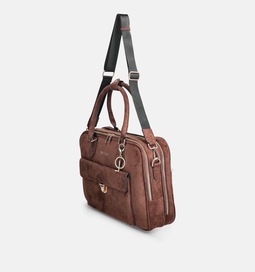 Olivia Lauren Lucas Sac ordinateur en Brun fonc&eacute; pour femmes (384019)