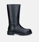 Milo & Mila Bottes hautes en Noir pour filles (348106) - pour semelles orthopédiques
