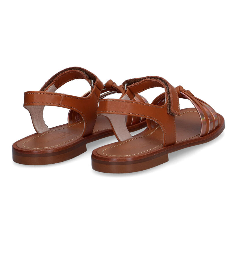 Beberlis Cognac Sandalen in leer (306994)