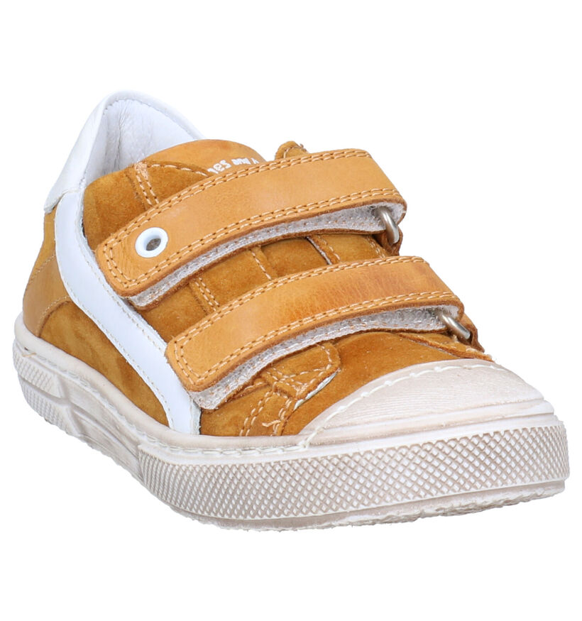 STONES and BONES Chaussures basses en Jaune ocre en nubuck (275301)