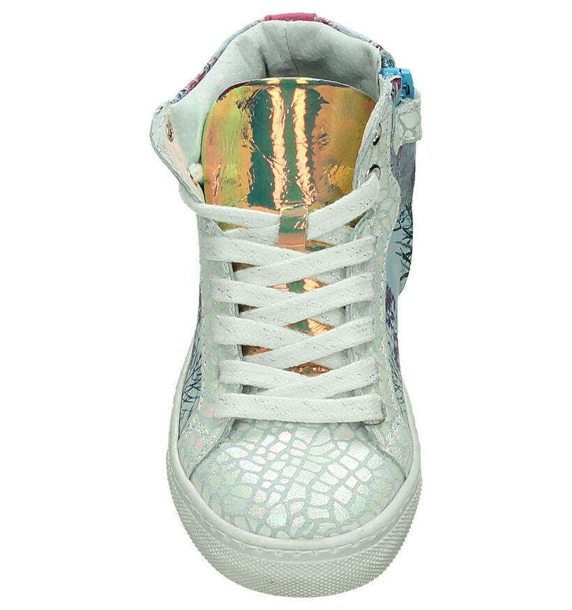 Hoge Sneakers Wild Multicolor met Glitter in leer (190723)