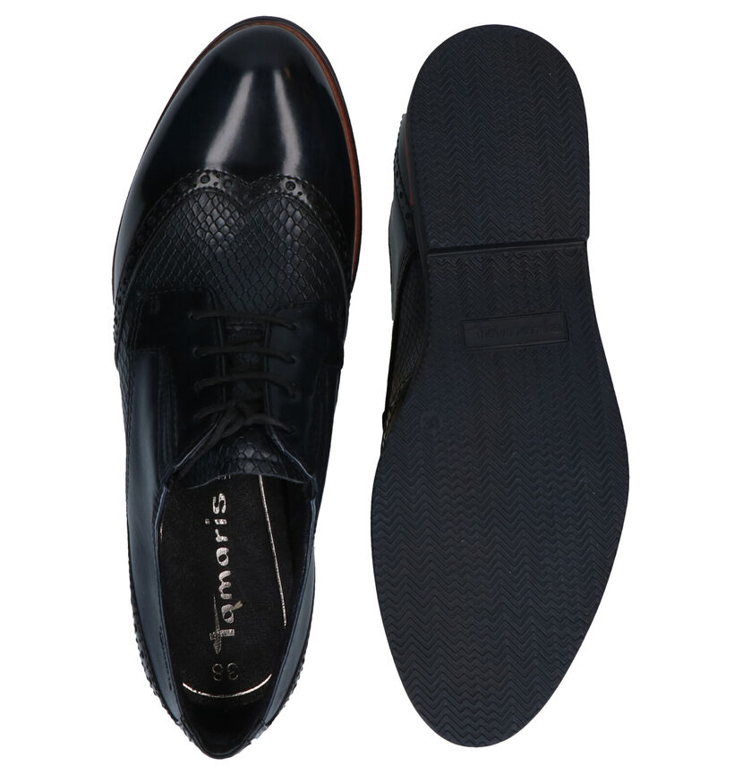 Tamaris TOUCH it Blauwe Veterschoenen in kunstleer (280748)