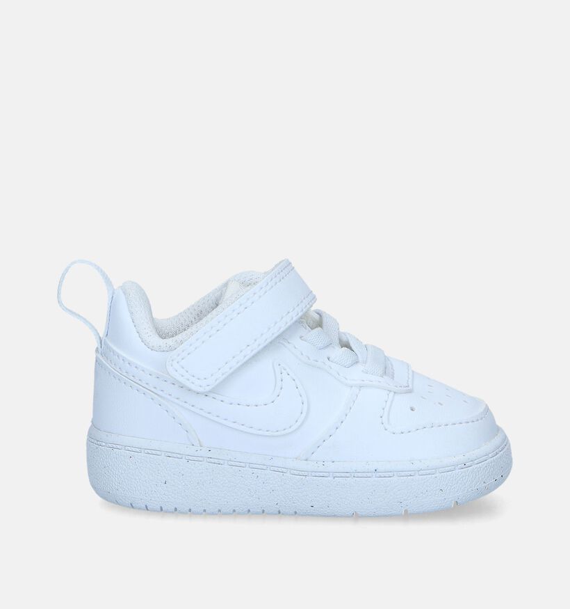 Nike Court Borough Low TD Beskets en Blanc pour filles, garçons (347718)