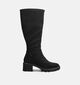Tamaris Bottes hautes en Noir pour femmes (362916) - pour semelles orthopédiques