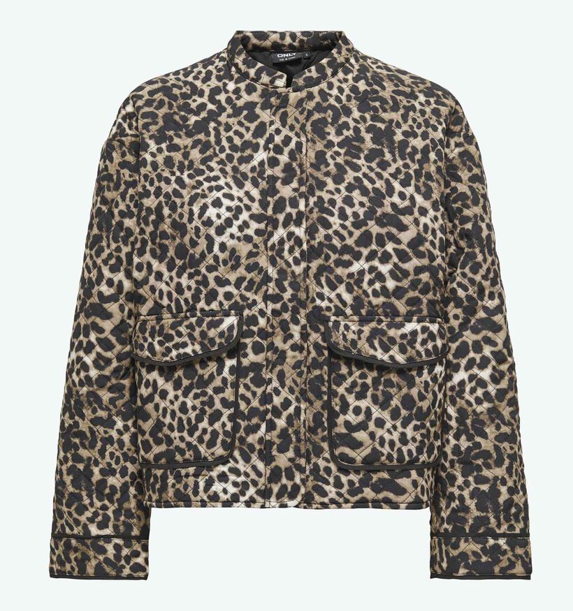 ONLY Carmakoma Bruine Leopard Korte Jas voor dames (371847)