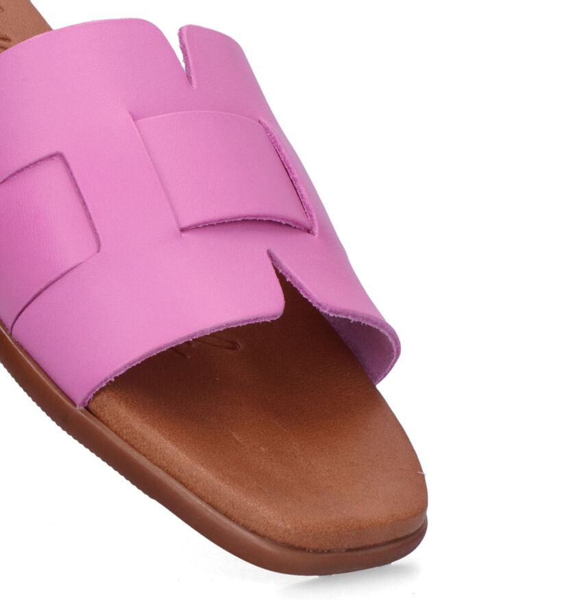 Oh My Sandals Nu-pieds plates en Rose fuchsia pour femmes (321773)