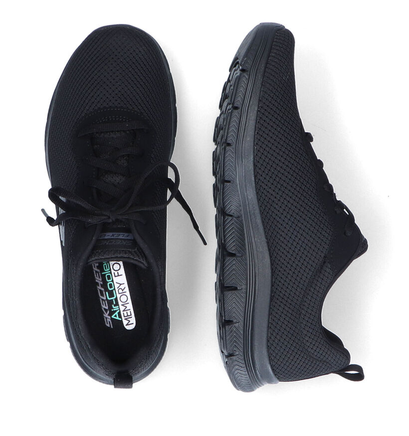 Skechers Flex Appeal 4.0 Baskets en Noir pour femmes (310633)