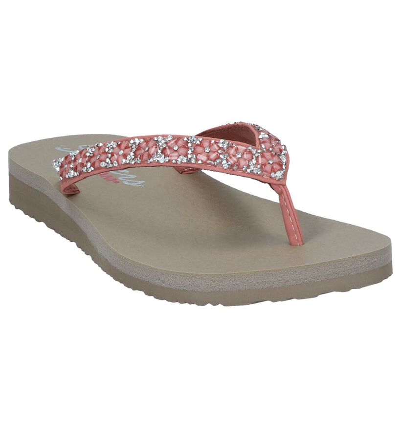 Roze Teenslippers Skechers Meditation Daisy Delight in kunstleer (247180)