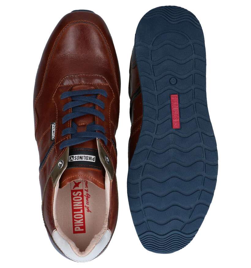 Pikolinos Chaussures à lacets en Bleu foncé en cuir (299926)