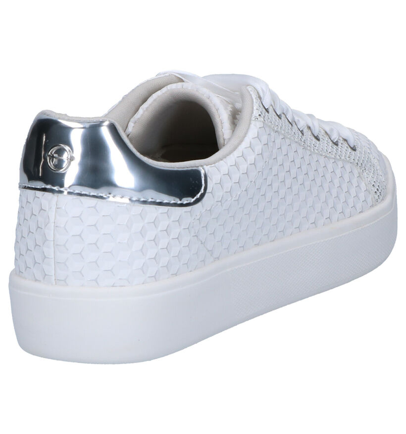 Tamaris Chaussures à lacets en Blanc en simili cuir (270215)